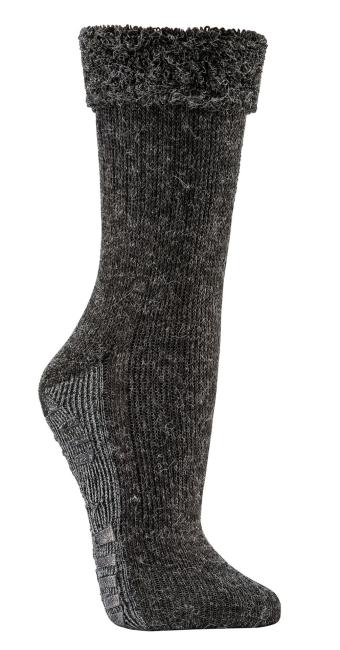 2 Paar TippTexx 24 Alpaka-Homesocks super-flauschig mit ABS